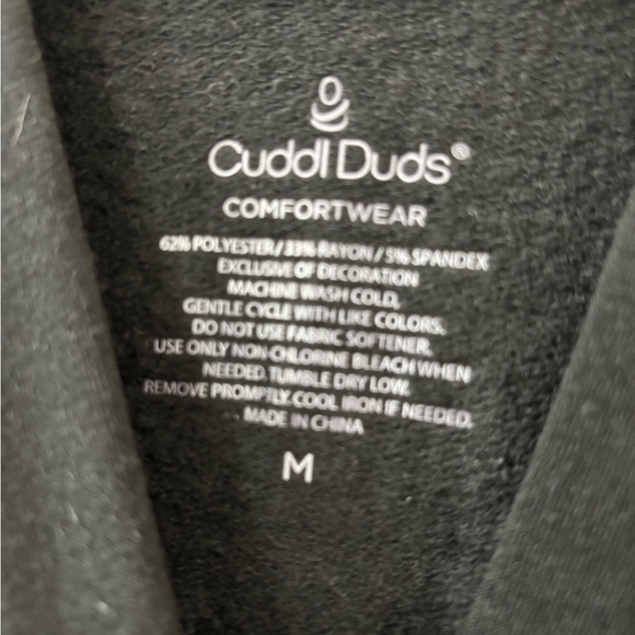 Cuddl Duds Black Comfortwear Hoodie - Picture 2 of 4